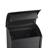 AJF Large Waterproof Outdoor Metal Mailbox Parcel Delivery Drop Box Wall Mount Home Garden Use Steel Newspaper Storage Post Lock Aimak Store