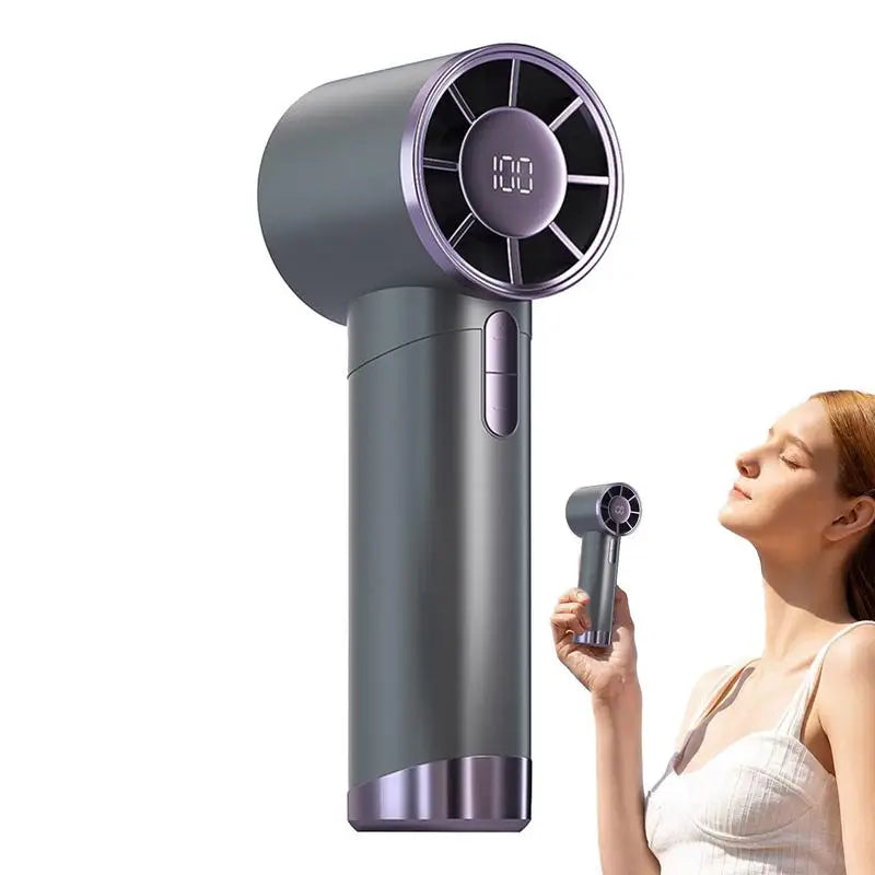 Handheld Fan Rechargeable Silent Small Handheld Fan Portable Personal Fan Quick Charging Personal Cooling Fan Small Personal Fan Aimak Store