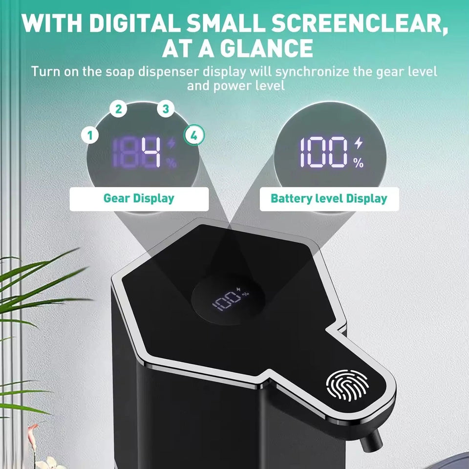 Automatic Soap Dispenser 360Ml 4 Level Liquid Foaming Soap Dispenser Long Battery Charging Automatic Soap Dispenser No Drilling Aimak Store