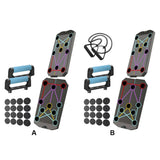 Folding Push-up Board Portable Fitness Equipment Multi-Functional Abdominal Enhancement Support Heavy Duty Non Slip for Home Gym Aimak Store