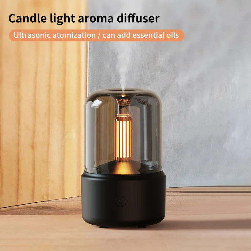 Creative Candlelight Aromatherapy machine usb plug-in desktop ambience Candlelight Home Aromatherapy humidifier Aimak Store