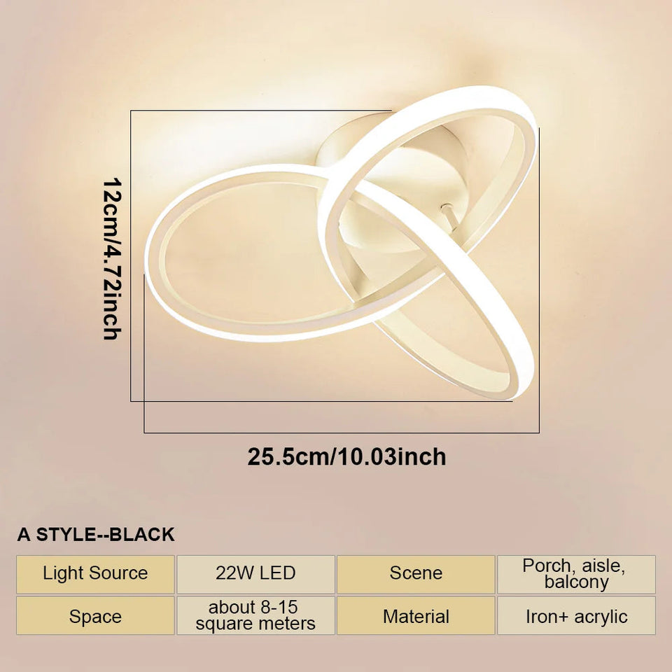 LED Ceiling Light Modern Aisle Ceiling Lamp Indoor Hallway Lighting Small Surface Mounted Fixtures Bedroom Balcony Office Lights Aimak Store