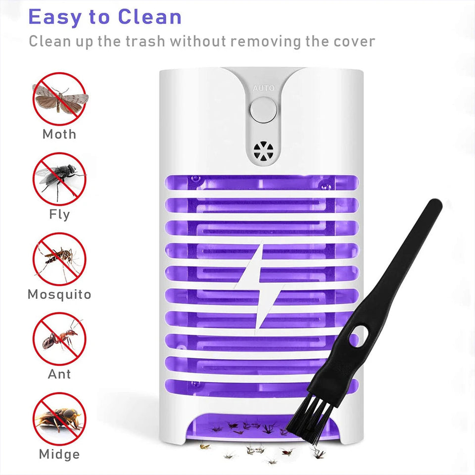 2Pcs LED Mosquito Killer Lamp Multifunctional Light Controlled Mosquito Killer LED Trap Electric Shock Mosquito Killer Lamp Aimak Store