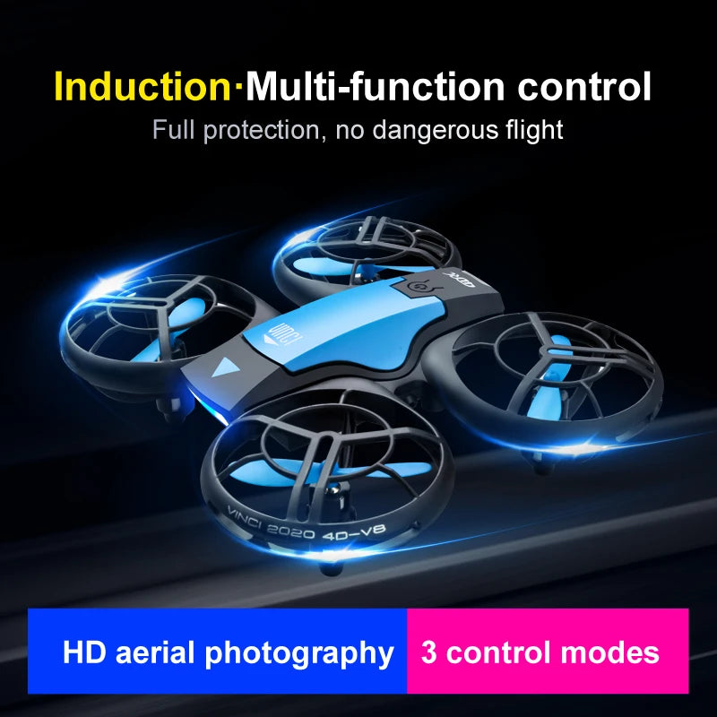 4DRC V8 Mini Drone 4k profession HD Wide Angle Camera 1080P WiFi fpv Drones Height Keep Remote Control Helicopter Gift Toys Aimak Store