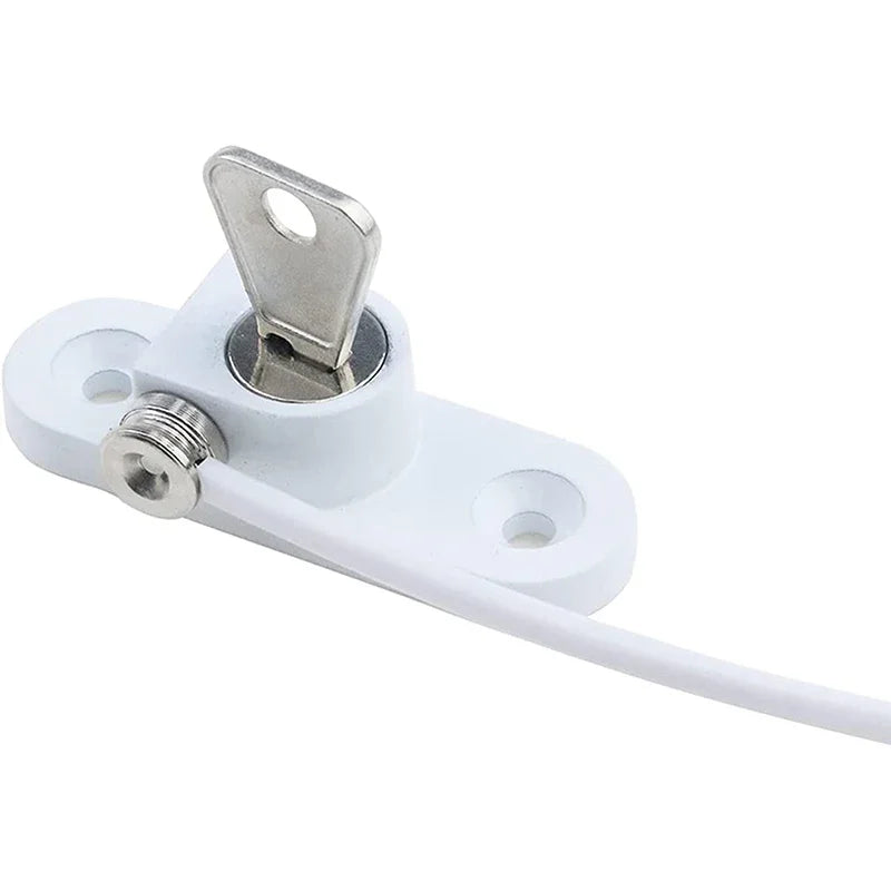 White/Black Child Safety Lock Home Window Door Cabinet Locks Key for Babies Care Refrigerator Drawer Security Protection Aimak Store