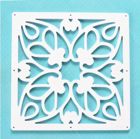 12pcs 29x29cm Hanging Screens Living Room Divider Panels Partition Wall Art Diy Home Decoration White Wood-plastic Aimak Store