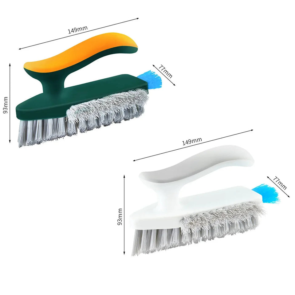 2PCS Multifunction Tile and Grout Cleaning Brush Corner Scrubber Tub Floor Brushes Portable Durable Gap 4 in 1 Cleaning Tools Aimak Store