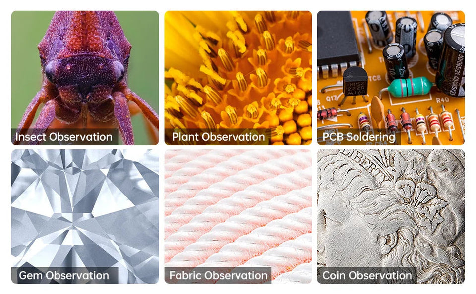 1000X 4.3" LCD Digital Microscope 1080P Coin Microscopio 8 LED Lights USB Magnifier Soldering Repair Video Microscope for Coin Aimak Store