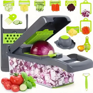 14/16 in 1 kitchen vegetable slicer, household multifunctional vegetable slicer, potato slicer, slicer, salad slicer, and slicer Aimak Store