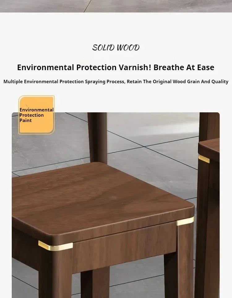 Decorative Wooden Stool Dining Chair Multifunctional Portable Benches Small Furniture Kitchen Meble Ogrodowe Chairs Luxury Aimak Store