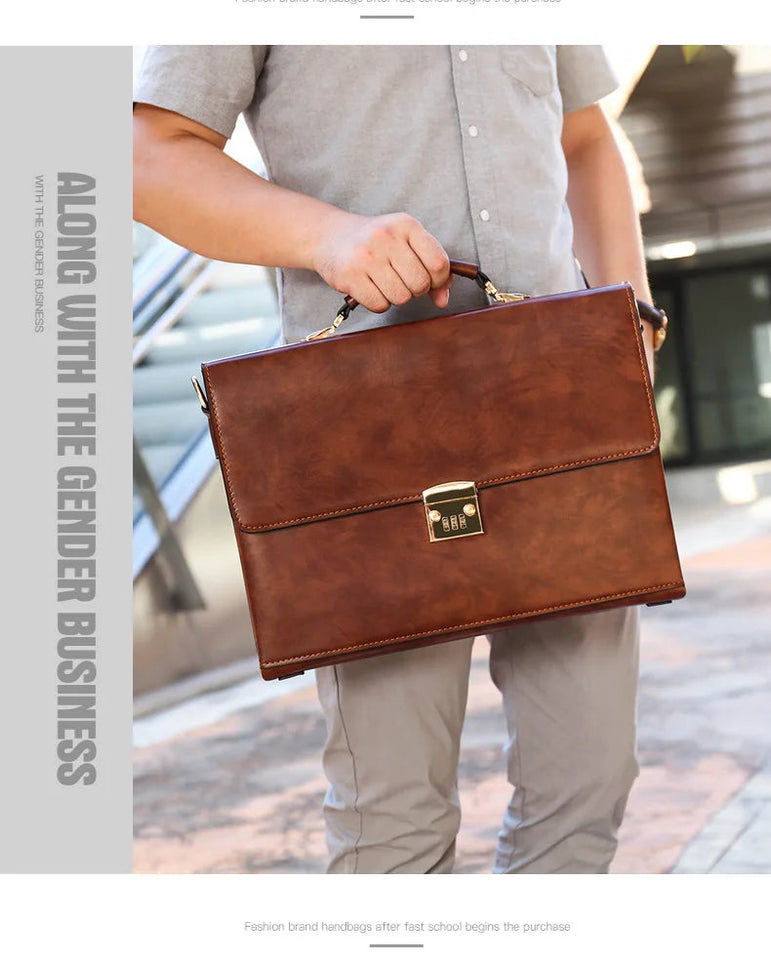 Men's High Quality Business Briefcase Crossbody Shoulder Messenger Bags Male Office Handbag Laptop Bags Bolsos Para Hombre Aimak Store