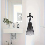 German Shepherd Portrait Wall Hook Black Metal Key & Leash Rack with 3 Hooks, Ideal for Kitchen, Bathroom, and Bedroom key holde Aimak Store