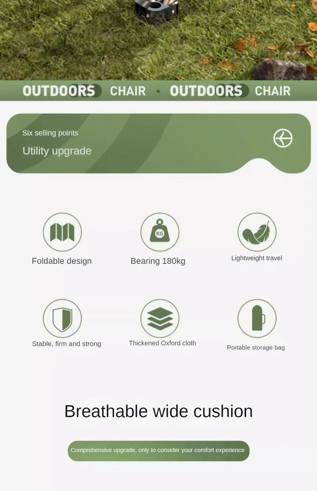 Outdoor Folding Stool Portable Pony Super Light Camping Chair Foldable Chair Fishing Bench Aimak Store