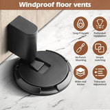 1 set of household silent, punch-free, invisible floor-mounted door stoppers, suitable for bathrooms and bedrooms Aimak Store