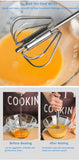 Semi Automatic Mixer Whisk Egg Beater Stainless Steel Manual Hand Mixer Self-Turning Cream Utensils Kitchen Mixer Egg Tools Aimak Store
