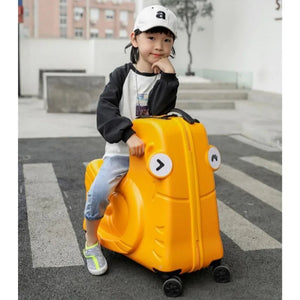 Cartoon children's trolley case Rideable Universal wheel children's travel password case Large capacity children's luggage Aimak Store