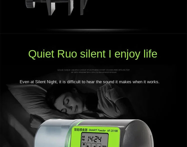 Cool Automatic Fish Feeder Digital Fish Tank Aquarium Electrical Plastic Timer Feeder Food Feeding Dispenser Tool Fish Feeder Aimak Store