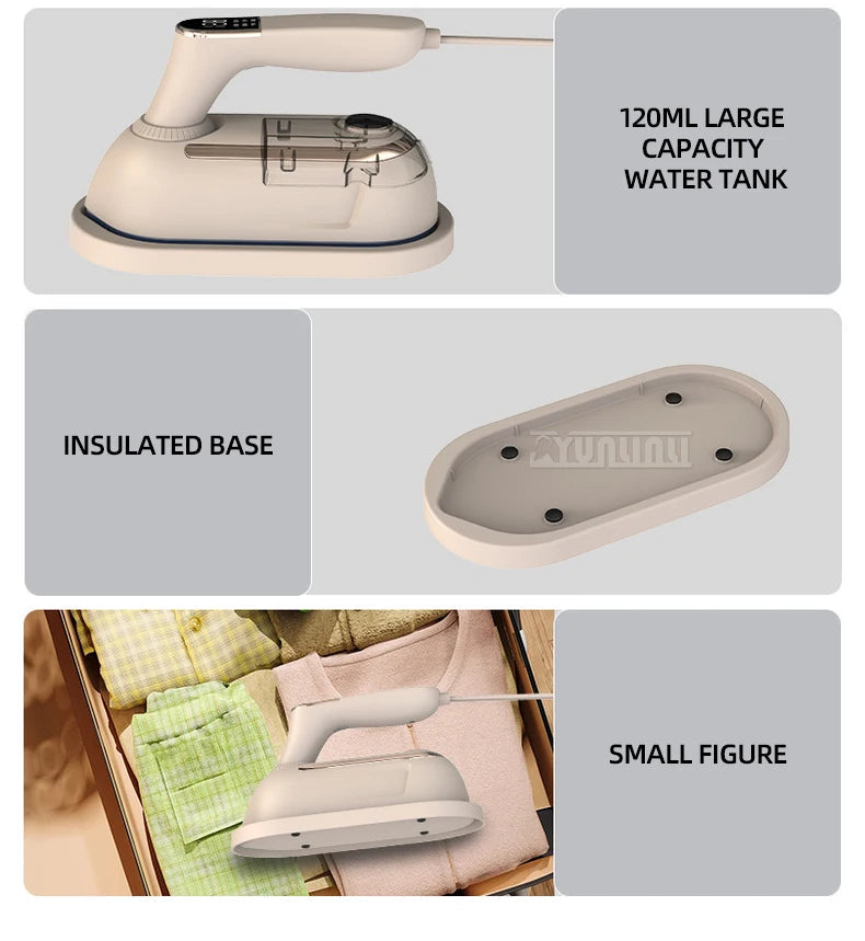 Handheld Folding Garment Steamer Household Dry and Wet Steam Iron Dual Use Portable Electric Iron Plancha Vapor Portatil Aimak Store