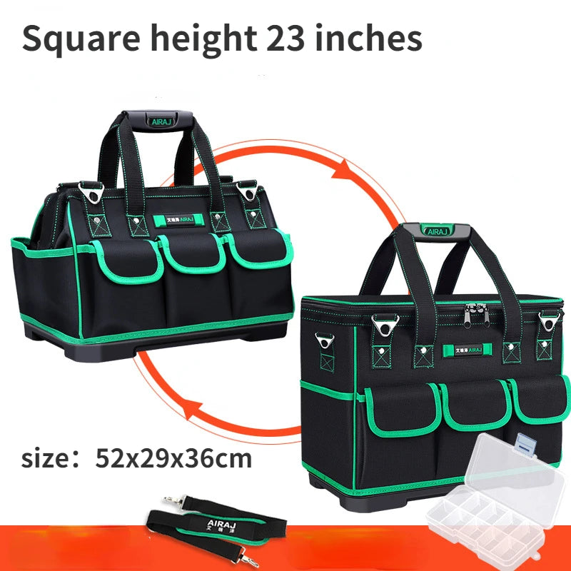 Electrician's Tool Bag 16/18/20/23 Inch Hardware Maintenance Storage Bag Portable Wear-resistant Thickened Oxford Waterproof Aimak Store