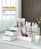 Plastic Drawer Makeup Storage Box Dormitory Finishing Shelf Cosmetics Skin Care Dressing Table Desktop Stationery Box Aimak Store