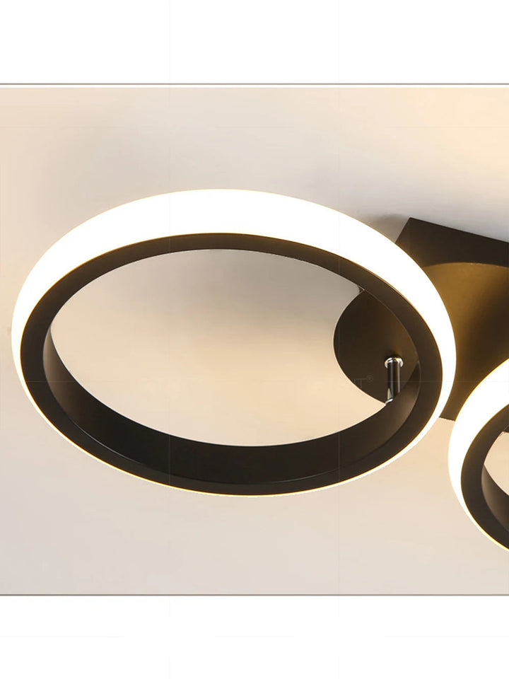 Square LED Ceiling Light Modern Black For Hallway Bedroom Checkroom Living Room Office Restaurant Staircase Lighting Fixtures Aimak Store