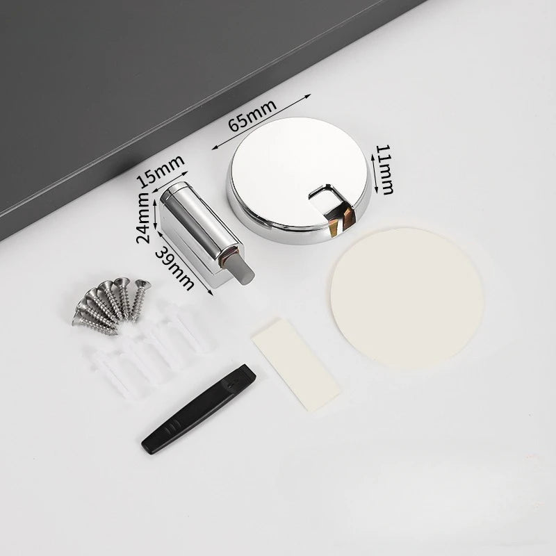 1 set of household silent, punch-free, invisible floor-mounted door stoppers, suitable for bathrooms and bedrooms Aimak Store