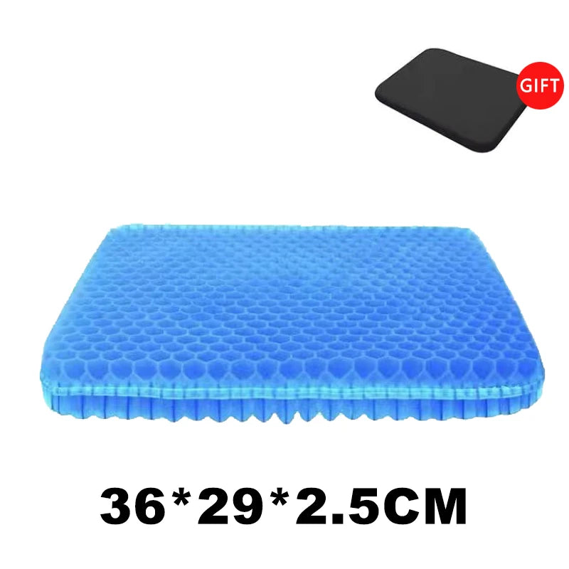 Car Seat Cushion Breathable Cool Gel Cooling Pad Universal Car Honeycomb Butt Pad Car Home Office Chair Cushion Aimak Store