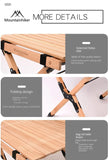 DZ Solid Wood Chicken Roll Table Kutuo Outdoor Folding Table Camping Table Beech Solid Wood Large Log Camping Chicken Roll Table Aimak Store