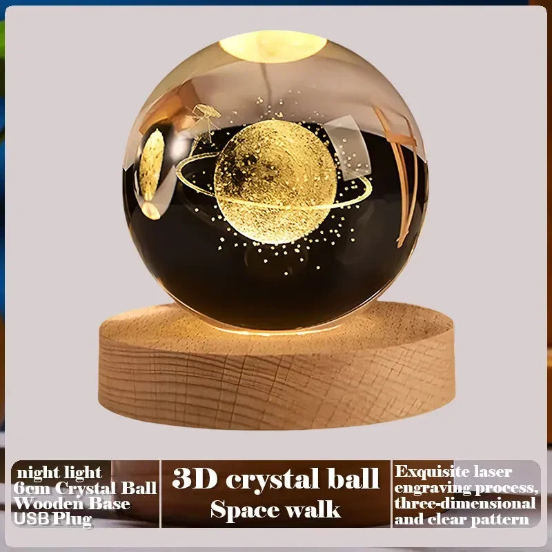 3D Crystal Ball Creative Valentine's Day Mother's Day Gift Rose Love Cloud Crystal Room Desktop Decoration Boy Girl Gifts Aimak Store