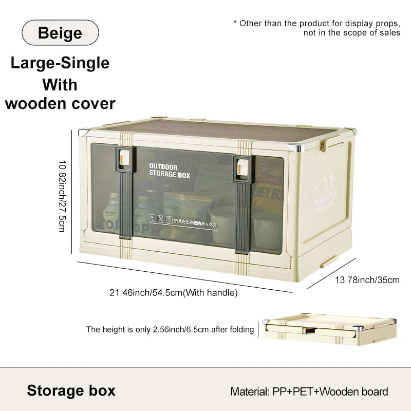 UFORU Outdoor camping storage box Car trunk organizer Car multilayer thickened with cover picnic storage folding box Aimak Store