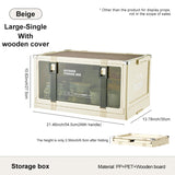 UFORU Outdoor camping storage box Car trunk organizer Car multilayer thickened with cover picnic storage folding box Aimak Store