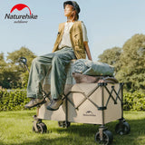 Naturehike Big Wheels Heavy Duty Folding Cart Outdoor Large Capacity Wagon Cart Beach Wagon For Sand Pull Trolley Camping Cart Aimak Store