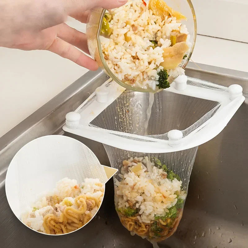 30PCS Suction Cup Sink Filter Screen Sink Organizer Kitchen Storage Bag Drain Rack Disposable Trash Bin Trash Can Garbage Cans Aimak Store