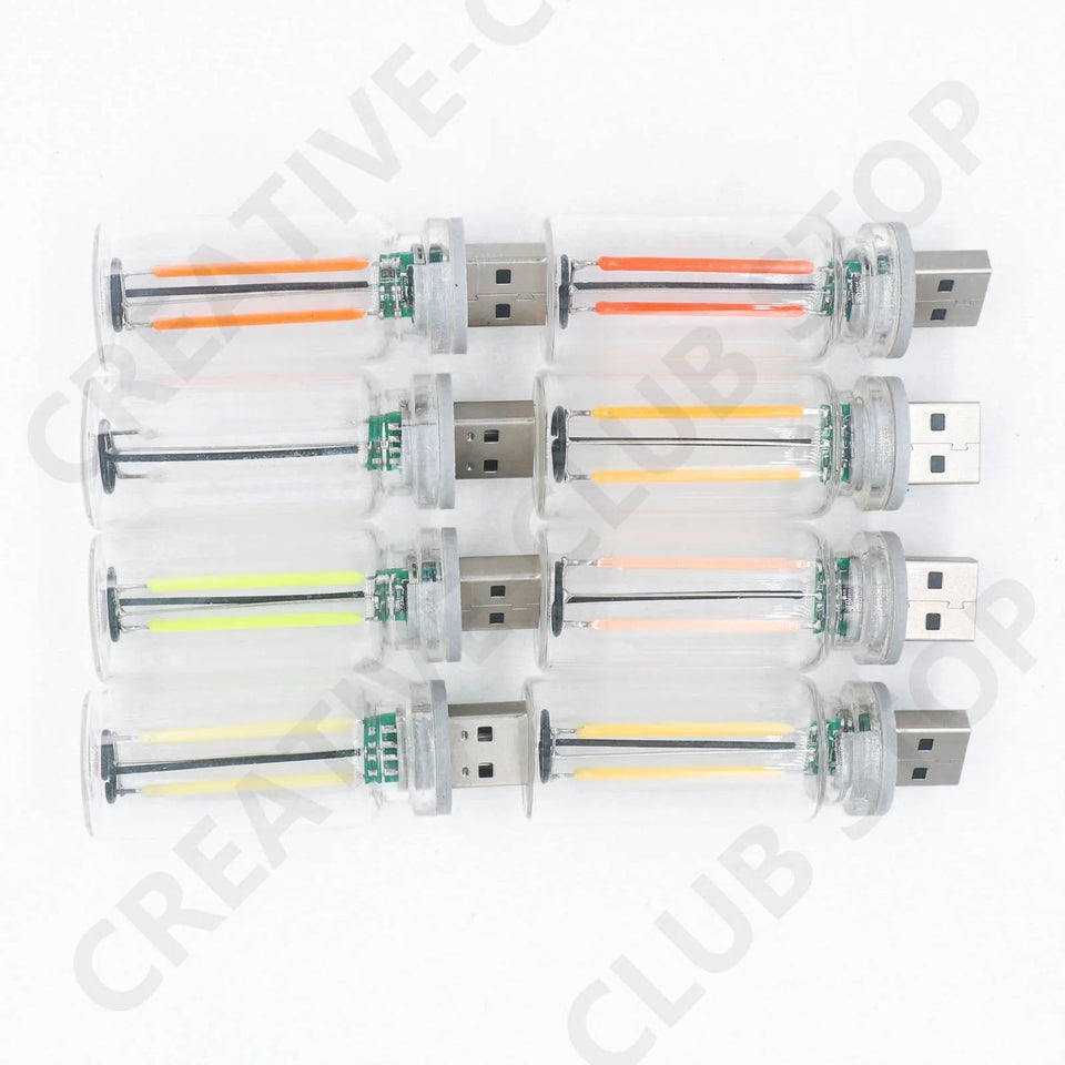 USB Touch Control LED Night Light Atmosphere Light Edison Bulb Incandescent Lamp LED Filament Light Bulb Bedroom Decoration Aimak Store