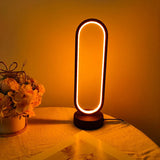1PC Lamp bedroom Ring Lamp Living Room Three-color Dimming Bedside Lamp LED Night Light Aimak Store