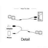 Bluetooth Computer Speakers Wired Surround Sound Bar Stereo Subwoofer Soundbar for Desktop Laptop PC Mini Home Theater System Aimak Store