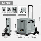 Portable and Foldable Shopping Cart,Home Multifunctional Grocery Cart, Outdoor Trolley Cart, Stall, Camping and Storage Box Aimak Store