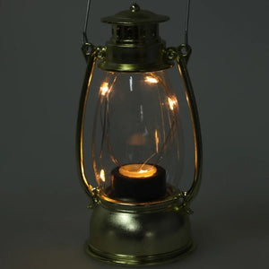 Vintage Lantern Battery Operated Hanging Light Retro Antique LED Oil Lamp for Christmas Indoor Outdoor Garden Aimak Store