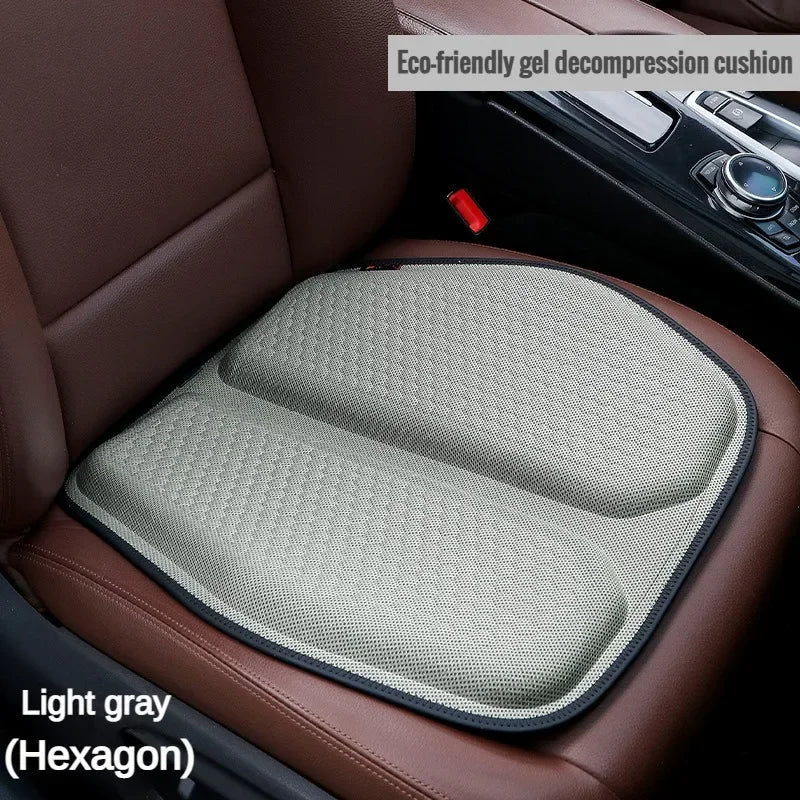 Car Gel Cooling Seat Cushion 3D Honeycomb Cool and Breathable Cool Ice Silk Car Home Office Chair Cushion Car Accessories Aimak Store