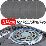 1-5Pcs Dust Filter For PS5/PS5 Slim/PS5 Pro Console Fan Dustproof Mesh Net Breathable Cooling Fan Dust Cover Game Accessories Aimak Store