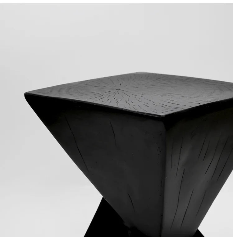 Lightweight Concrete Accent Table,Modern Geometry Side Table for Indoor and Outdoor,Small Bedside End Table Sofa Vanity Coffee Aimak Store