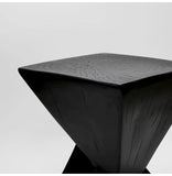 Lightweight Concrete Accent Table,Modern Geometry Side Table for Indoor and Outdoor,Small Bedside End Table Sofa Vanity Coffee Aimak Store