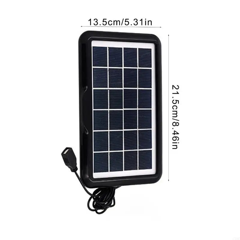 Efficient 10W Solar Phone Charging with USB Port Phone Charging Waterproof Solar Charging for Hiking Camping & Travel Need C7AC Aimak Store
