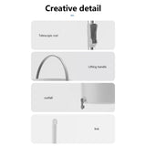 Self Wash Spi n Mop and Bucket with Wringer Set Adjustable Dirty and Clean Water Separation Mop Floor Cleaning Spinning Mop Aimak Store