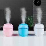 USB Portable Air Humidifier 250ML Essential Oil Diffuser 2 Modes Auto Off with LED Light for Home Car Mist Maker Face Steamer Aimak Store