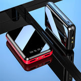 20000mAh Mini Power Bank Portable Charger Mirror Screen LED Digital Display Powerbank External Battery Pack Power Bank Poverbank Aimak Store