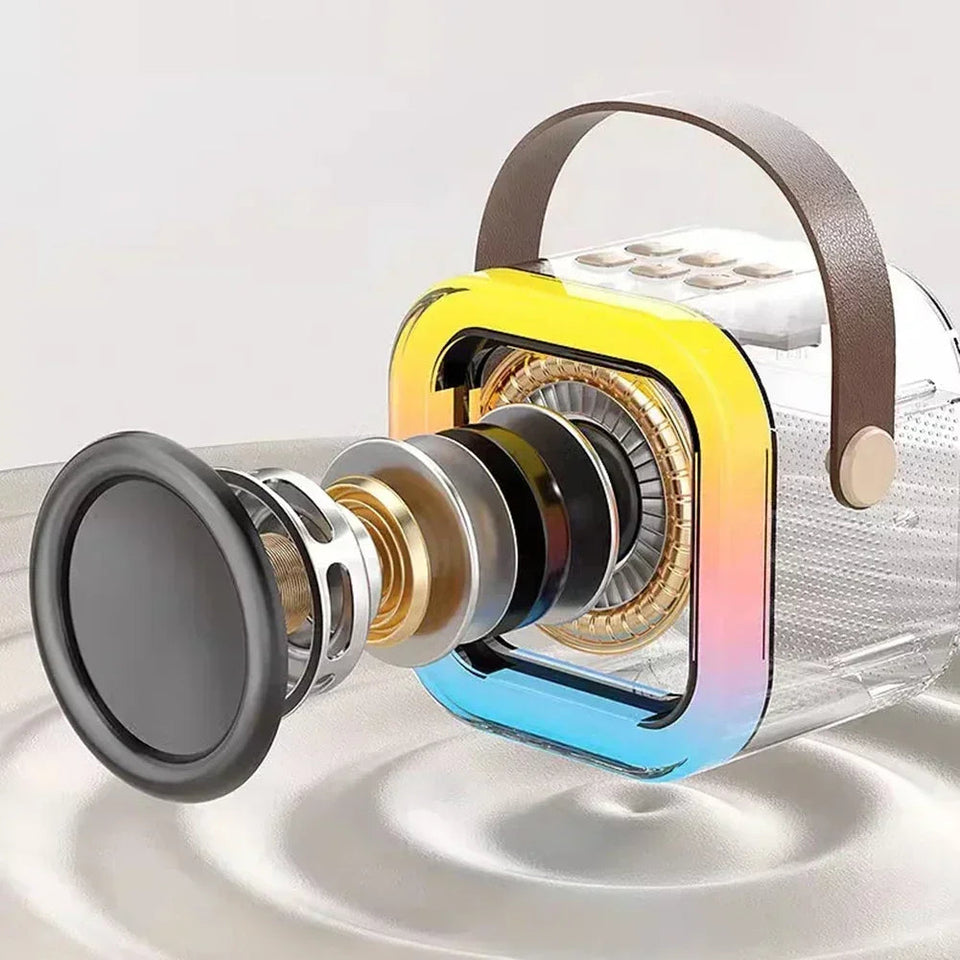 K12 Karaoke Machine Portable Bluetooth 5.3 PA Speaker System with 1-2 Wireless Microphones Home Family Singing Children's Gifts Aimak Store