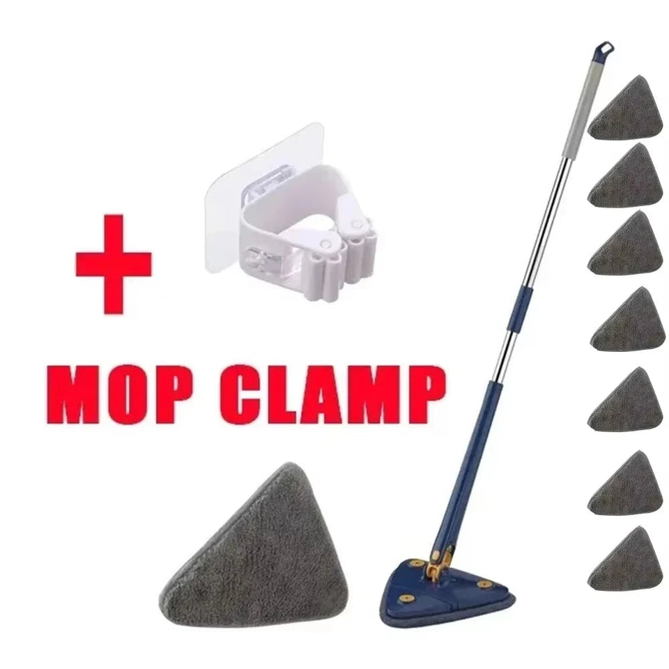 Triangle Mop 360 Rotatable Extendable Adjustable 110 Cm Cleaning Mop For Tub Tile Floor Wall Cleaning Mop Deep Cleaning Mop Aimak Store