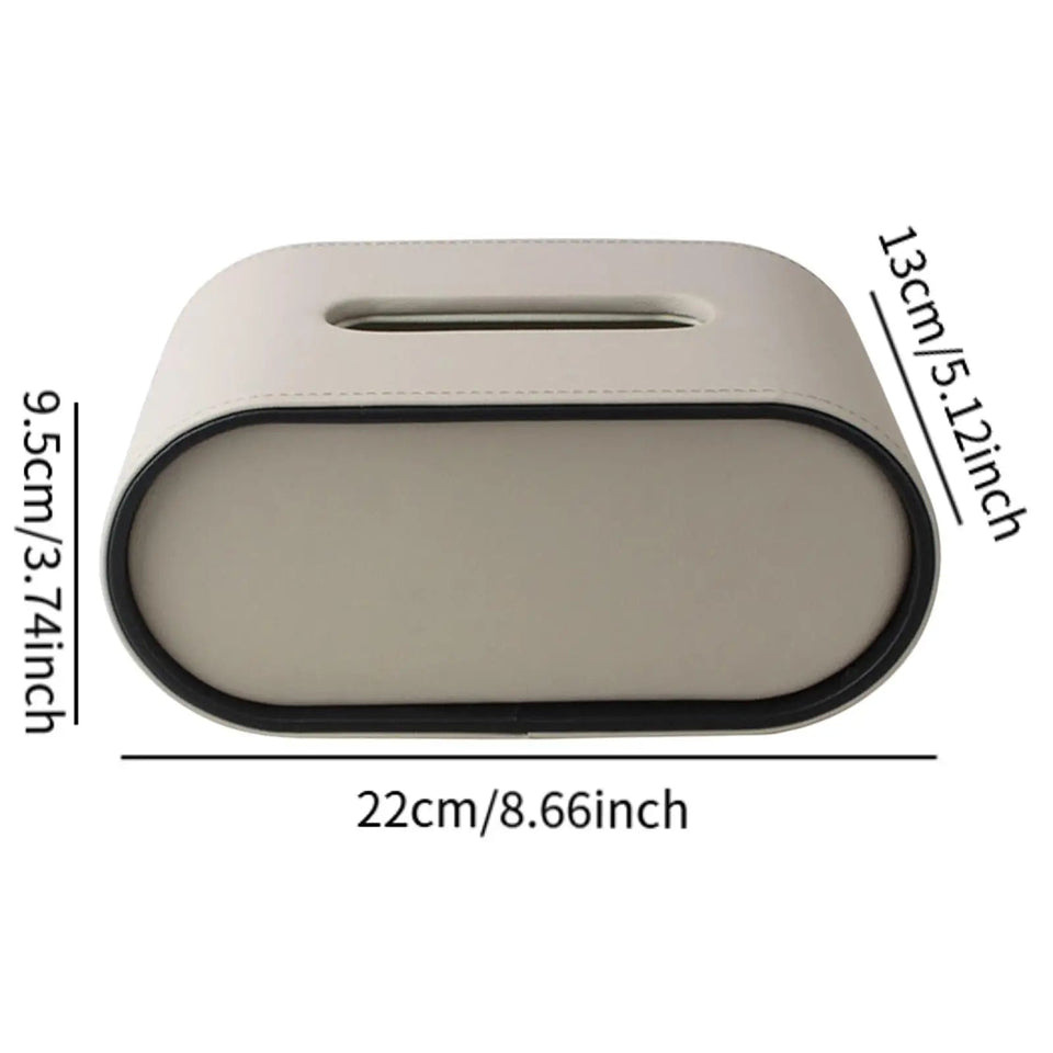 PU Leather Tissue Box Cover Decorative Organizer Tissue Box Holder Home Decor Multipurpose Tissue Holder for Car Toilet Paper Aimak Store