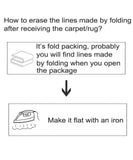 VIKAMA Nordic Patchwork Faux Wool Rug - Non-Slip, Easy Clean Living Room, Bedside, Sofa Mat for Home Decor, 50x80cm Aimak Store